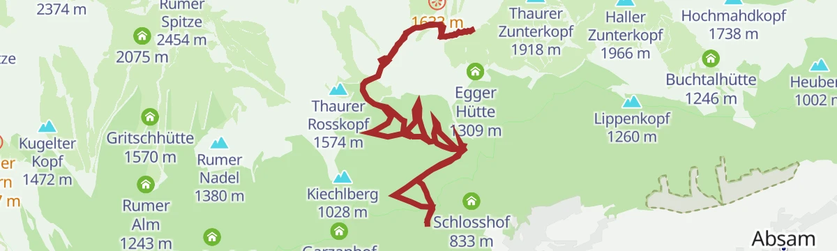 Route map: Auf den Spuren von Kaiser Franz I zur Kaisersäule